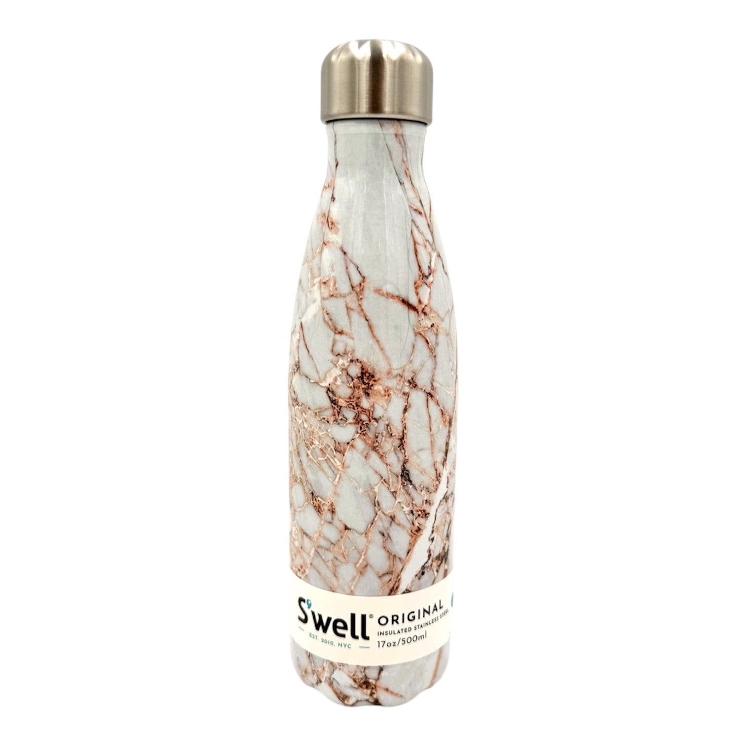 Swell Insulated Water Bottle - Calacatta Gold 500ml