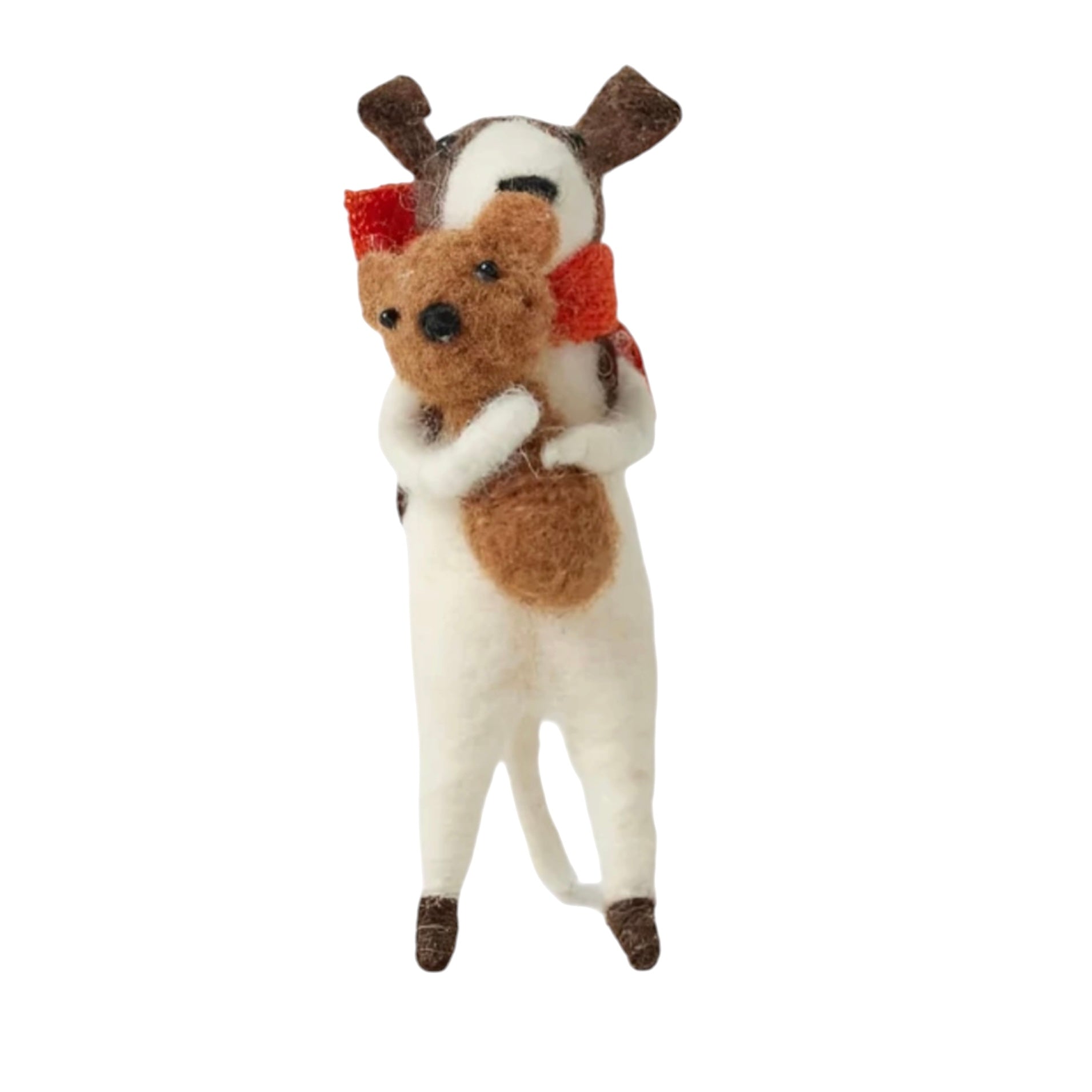 Jiggle & Giggle Tony Wool Felt Dog Kids Toy Figure