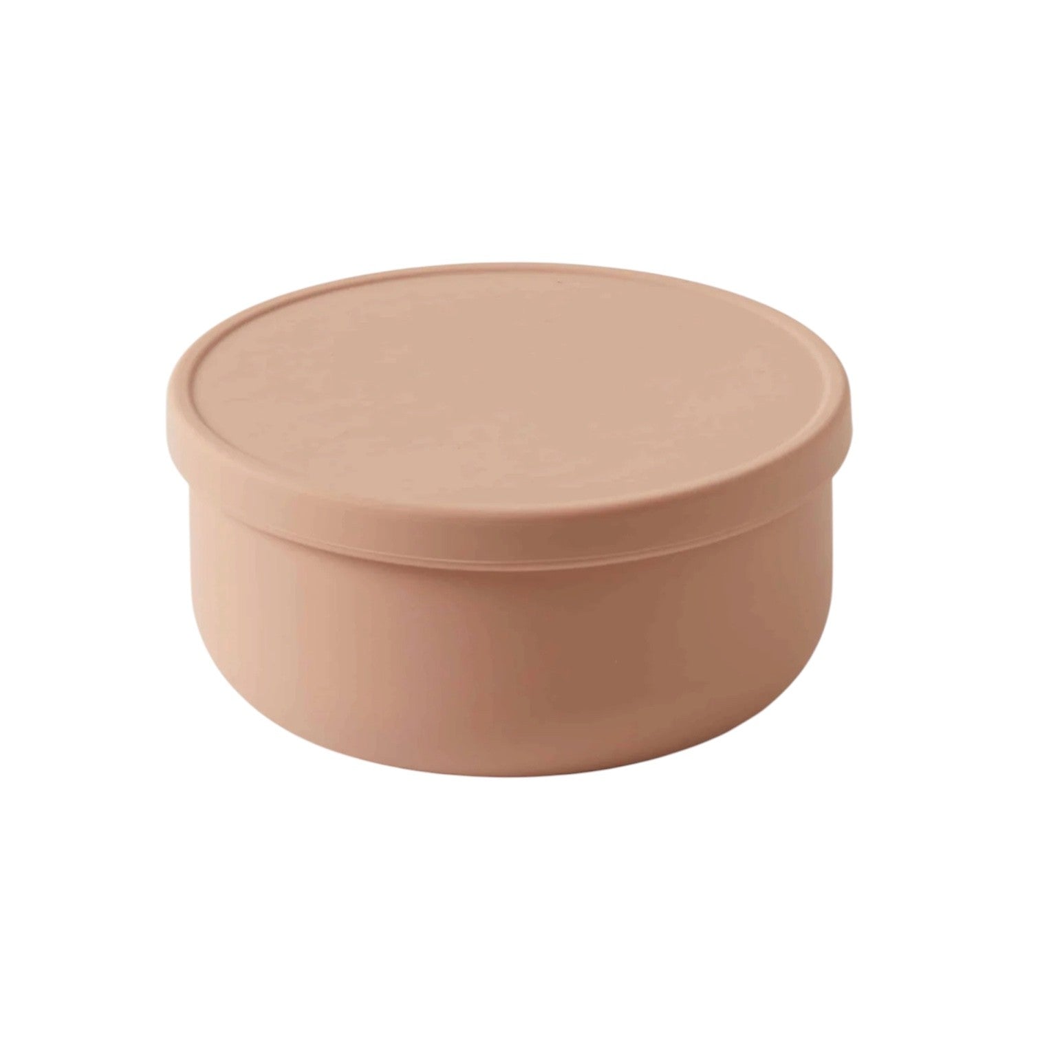 Nordic Kids Silicone Bowl with Lid Terracotta