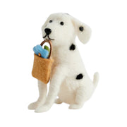 Jiggle & Giggle Spotty Wool Felt Dog Kids Toy Figure