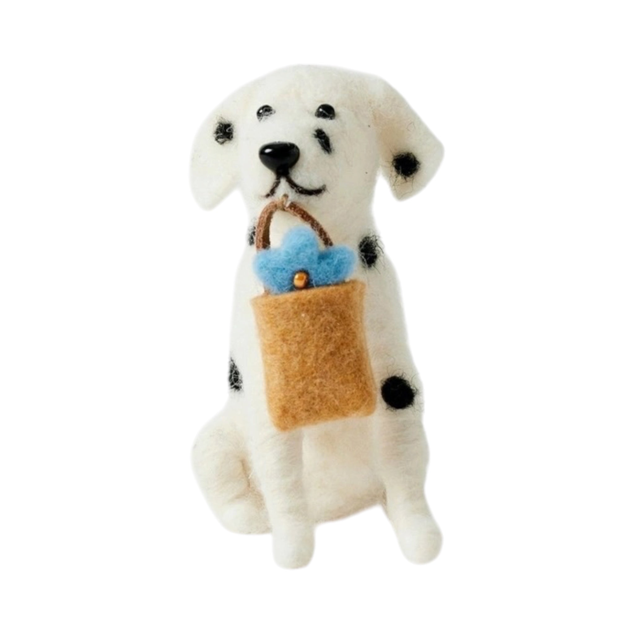 Jiggle & Giggle Spotty Wool Felt Dog Kids Toy Figure