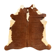 Cow Hide No.14 - Brown and Cream