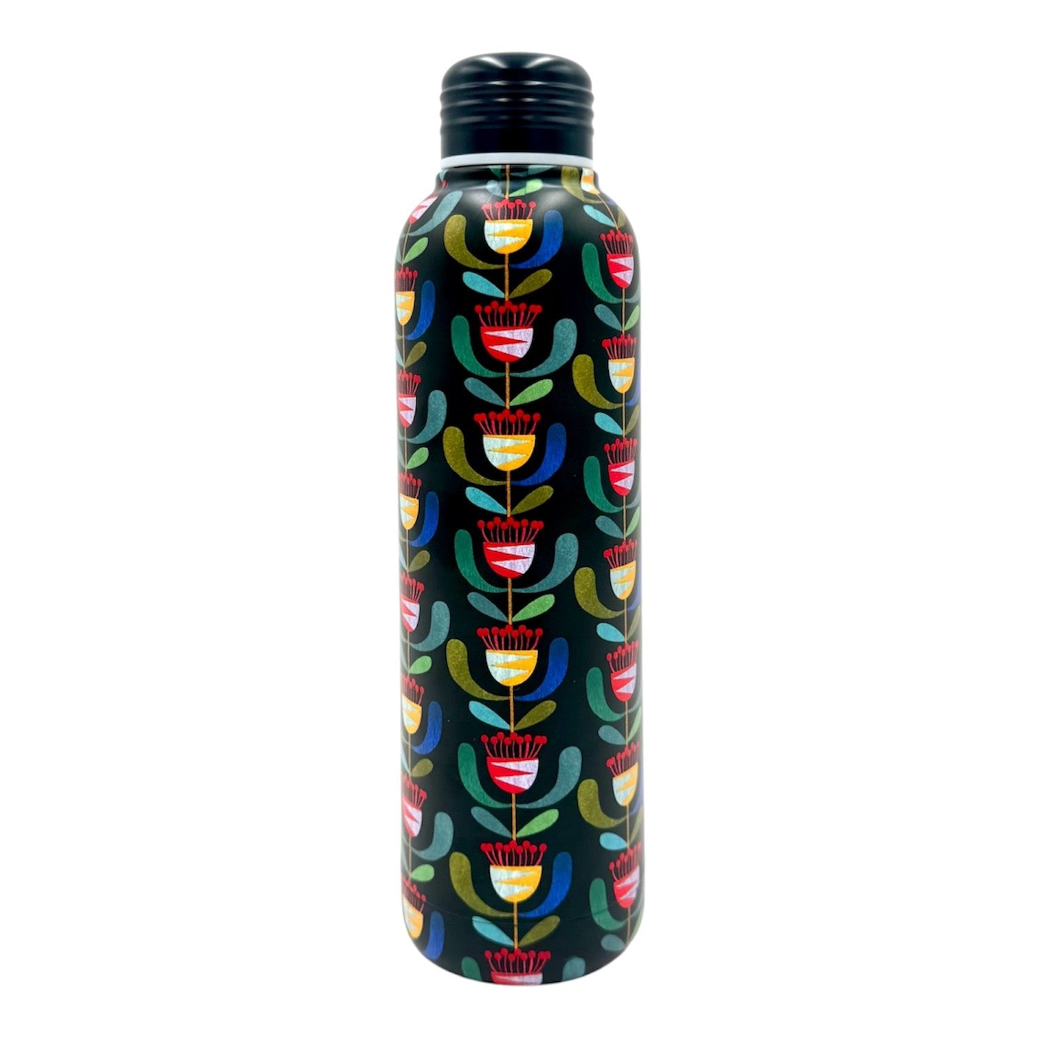 Insulated Water Bottle - Andrea Smith Art Navy Blue