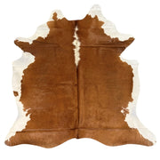 Cow Hide No.16 - Caramel and White
