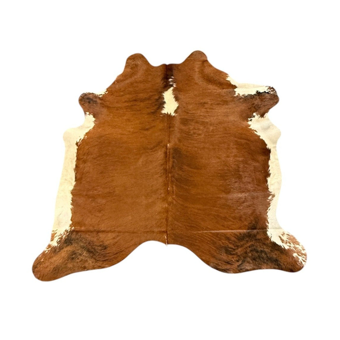 Cow Hide No.17 - Caramel and White