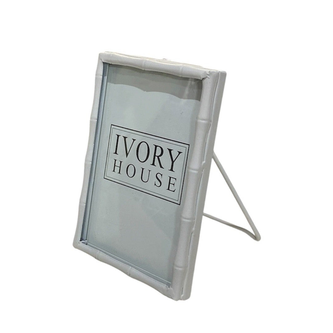 White Bamboo Look Photo Frame