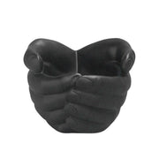 Resin Hand Planter - Black