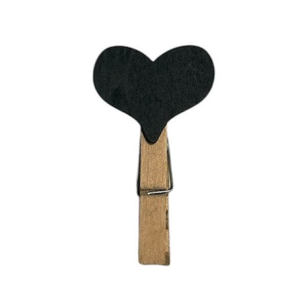 Peg Heart Blackboard - Pack of 6