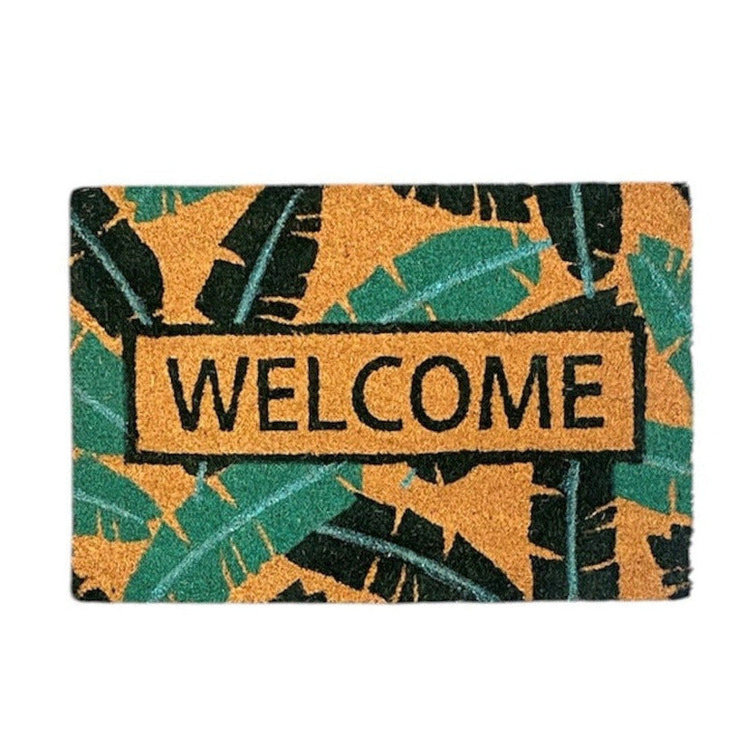 Doormat Welcome Banana Leaf 60cm