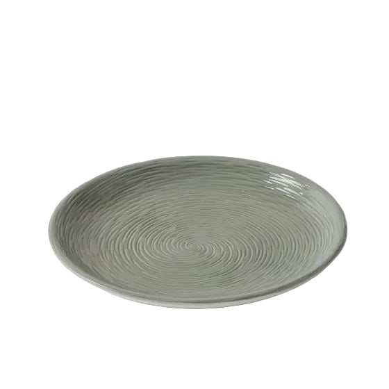 Santo Engineered Wood Round Platter 29cm - Sage Green