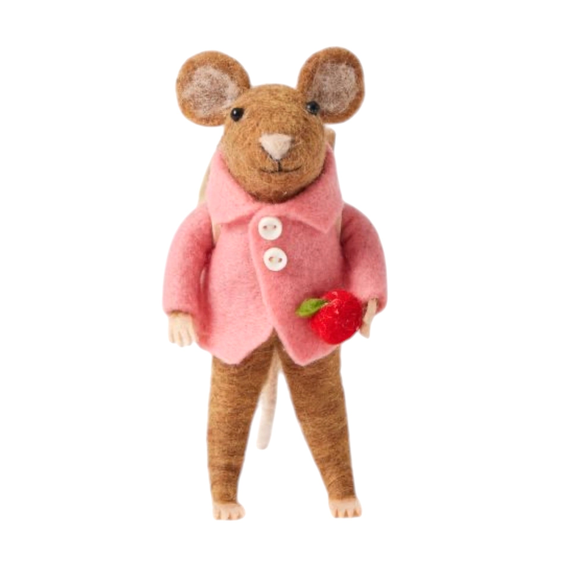 Jiggle & Giggle Wendy Wool Felt Mouse Kids Toy Figure