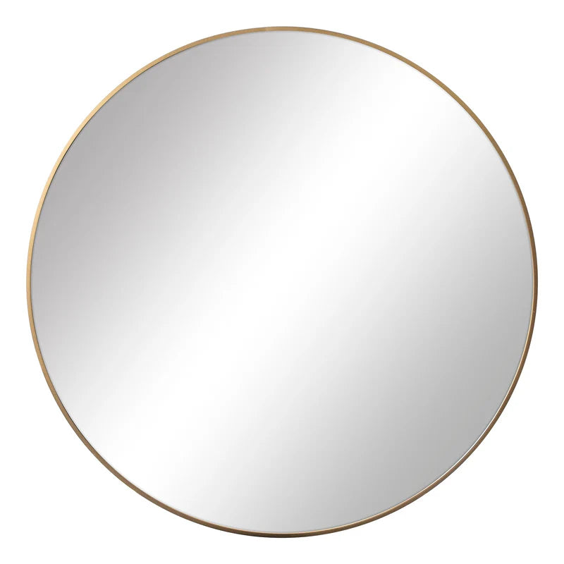 Lucinda 90cm Round Wall Mirror Gold