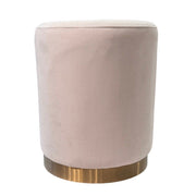 Serina Fabric Stool - Light Pink