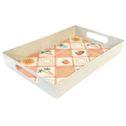 Azure Coast Iron Tray Rectangle 32cm - Peach/Multi