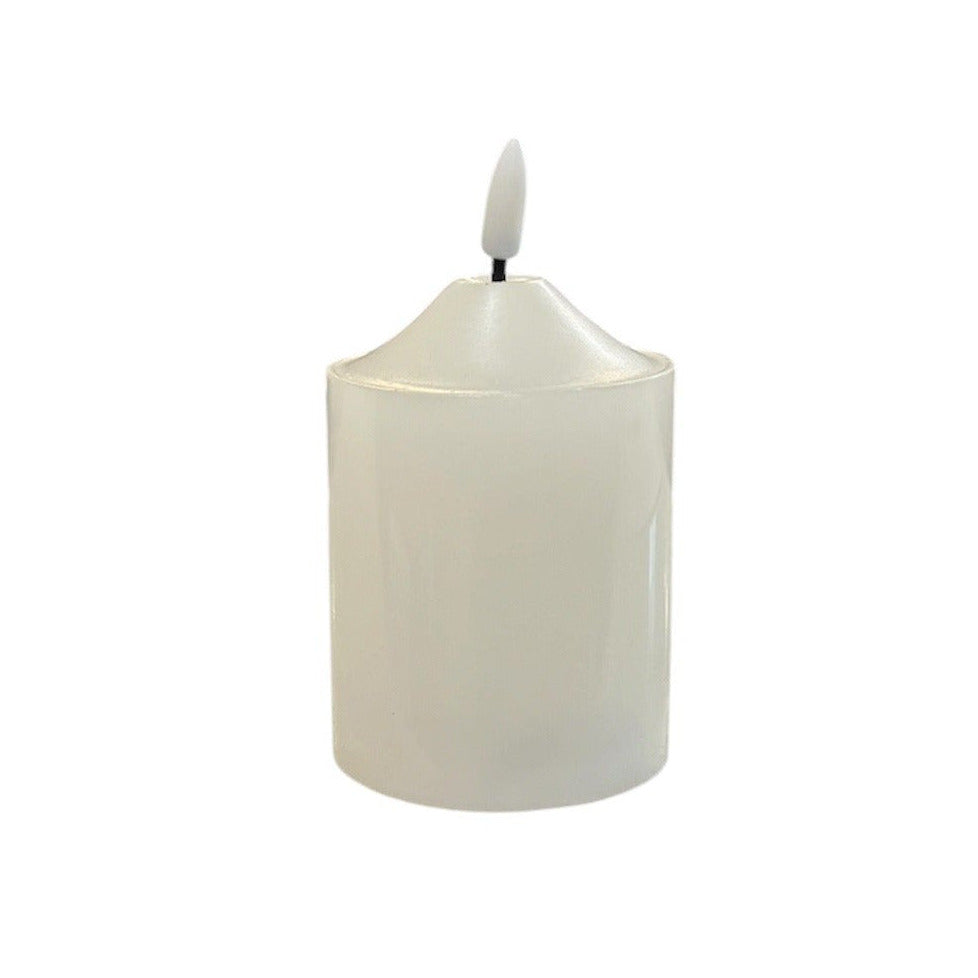 Battery Operated Pillar Candle 13cm