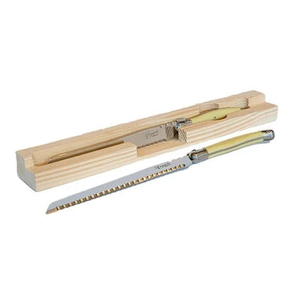 Laguiole Silhouette 29cm Bread Knife Stainless Steel - Ivory