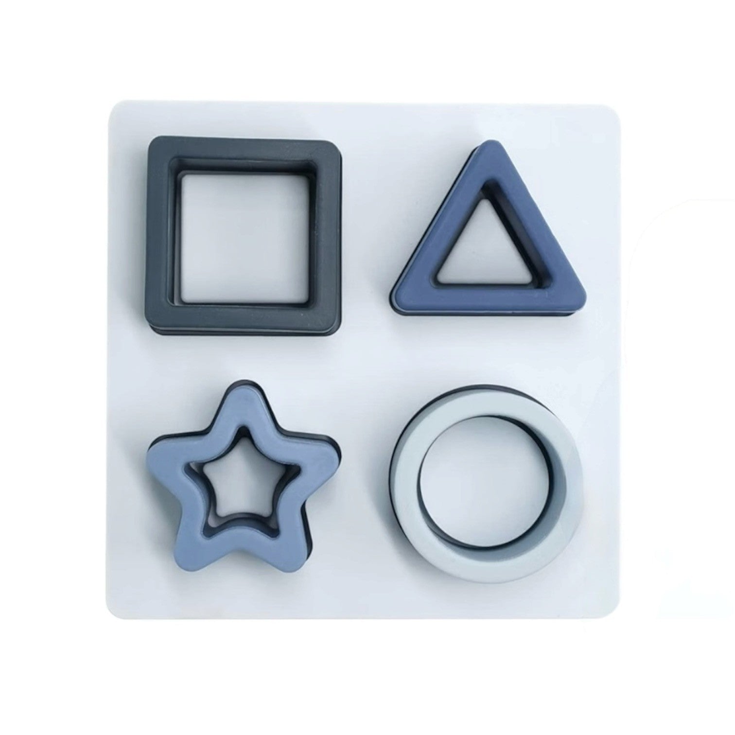 Kids Concepts Silicone Shape Puzzle Blue