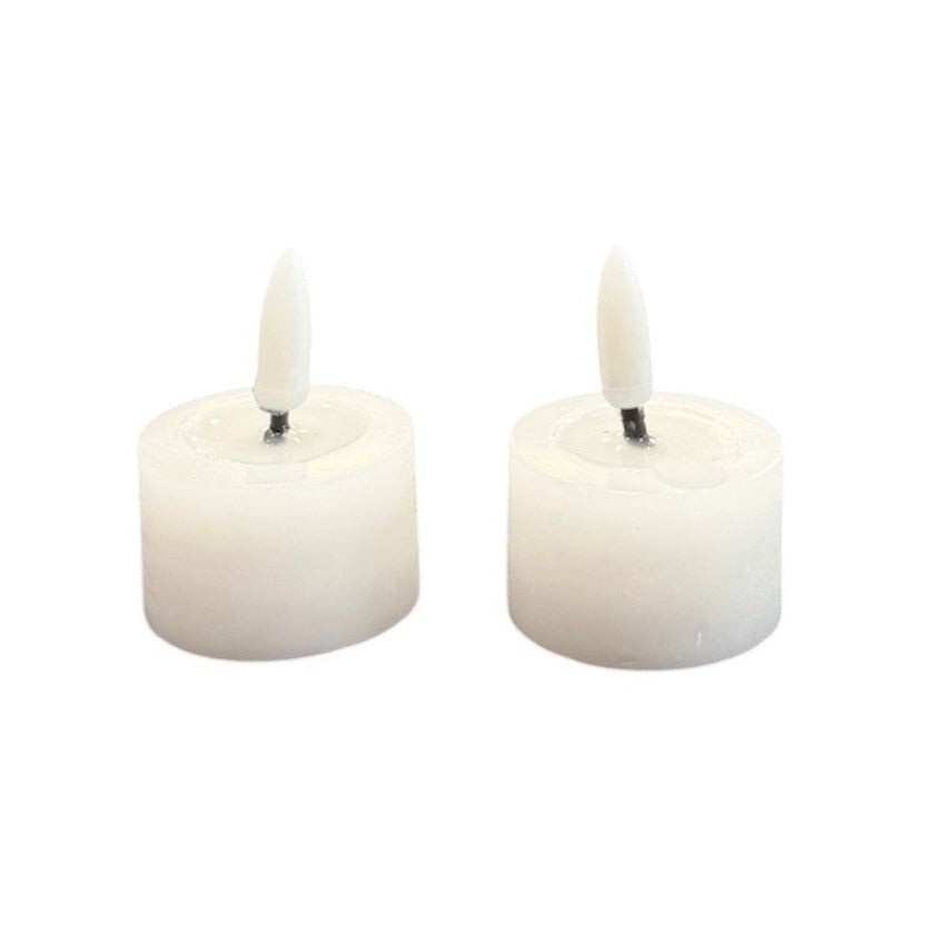 Battery Operated Tea Light Candle Set of 2 - 4cm x 5cm