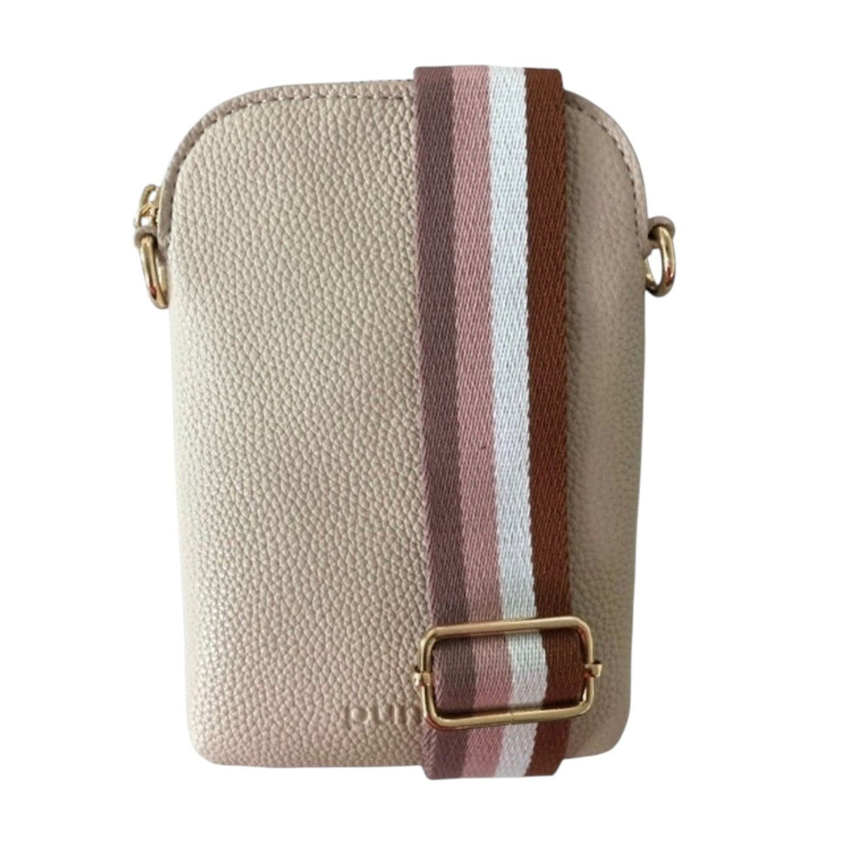 Punch Vegan Leather Walker Bag - Nude