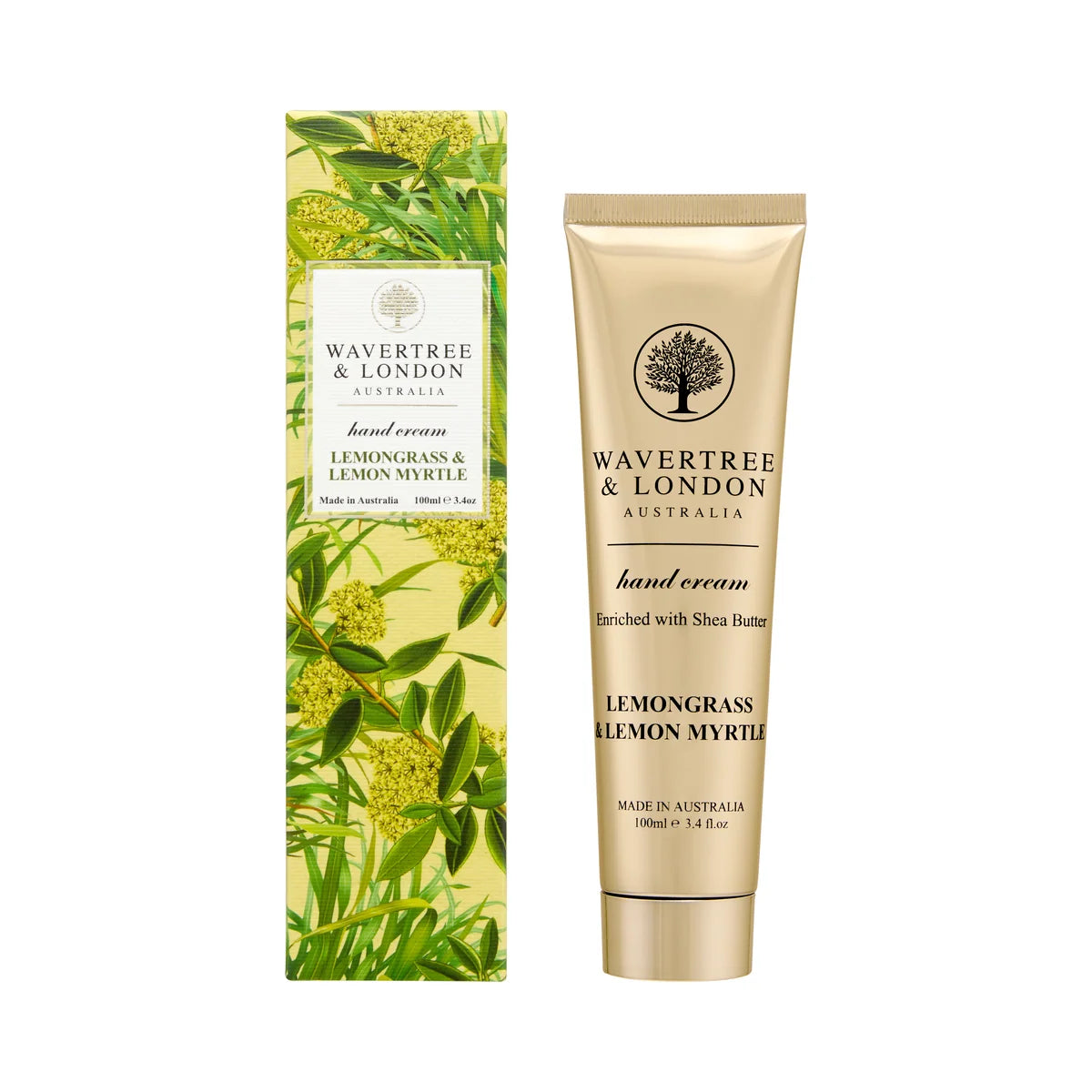 Wavertree and London Lemongrass and Lemon Myrtle Hand Cream 100ml