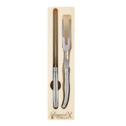 Laguiole Silhouette 2 pce Carving Set - Silver