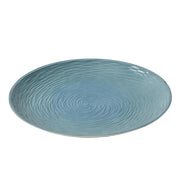 Santo Engineered Wood Round Platter 40cm - Sky Blue