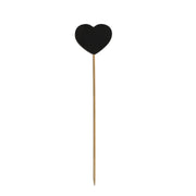 Heart Blackboard Stake - Pack of 6