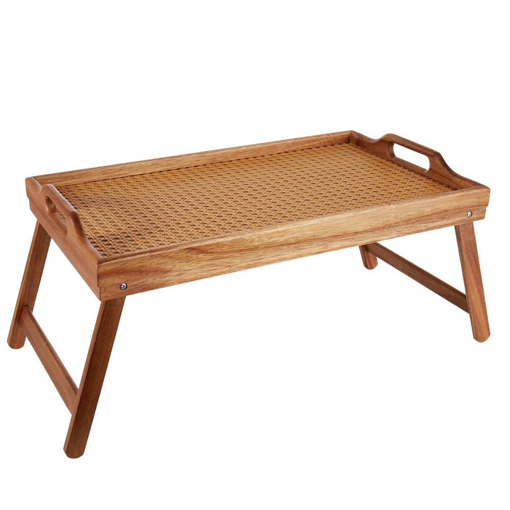 Amalfi Acacia & Rattan Serving Tray 50cm