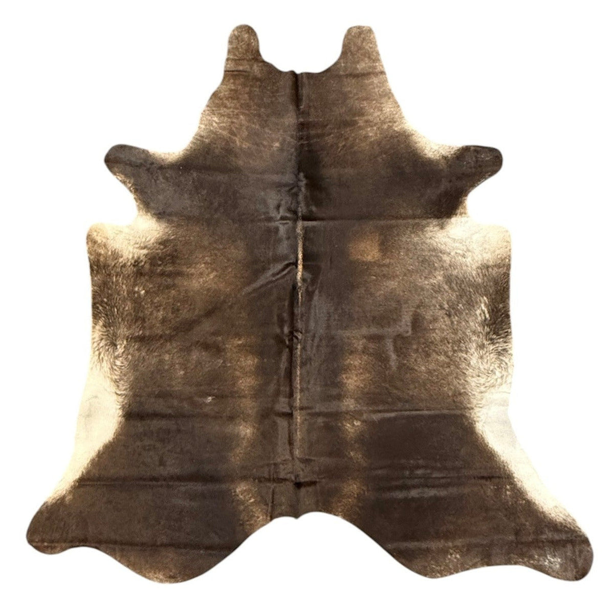 Cow Hide No.7 - Dark Brown and White