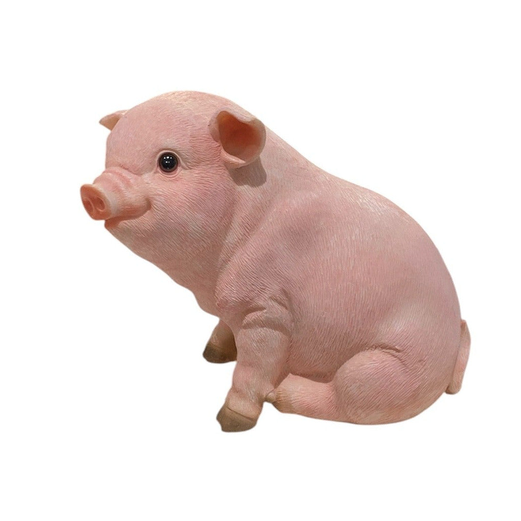 Sitting Pig 15cm
