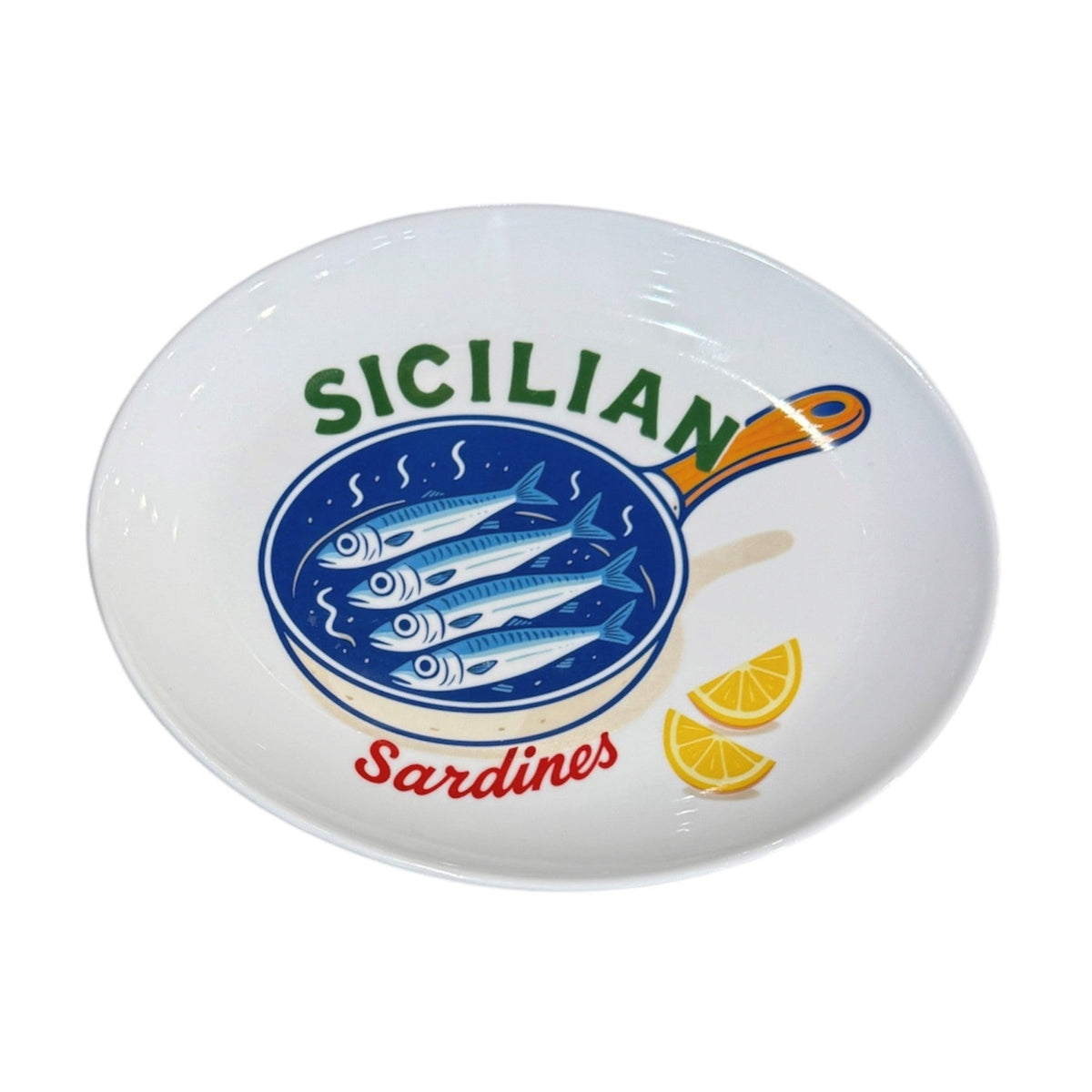 Sicilian Sardine Ceramic Platter - 28cm
