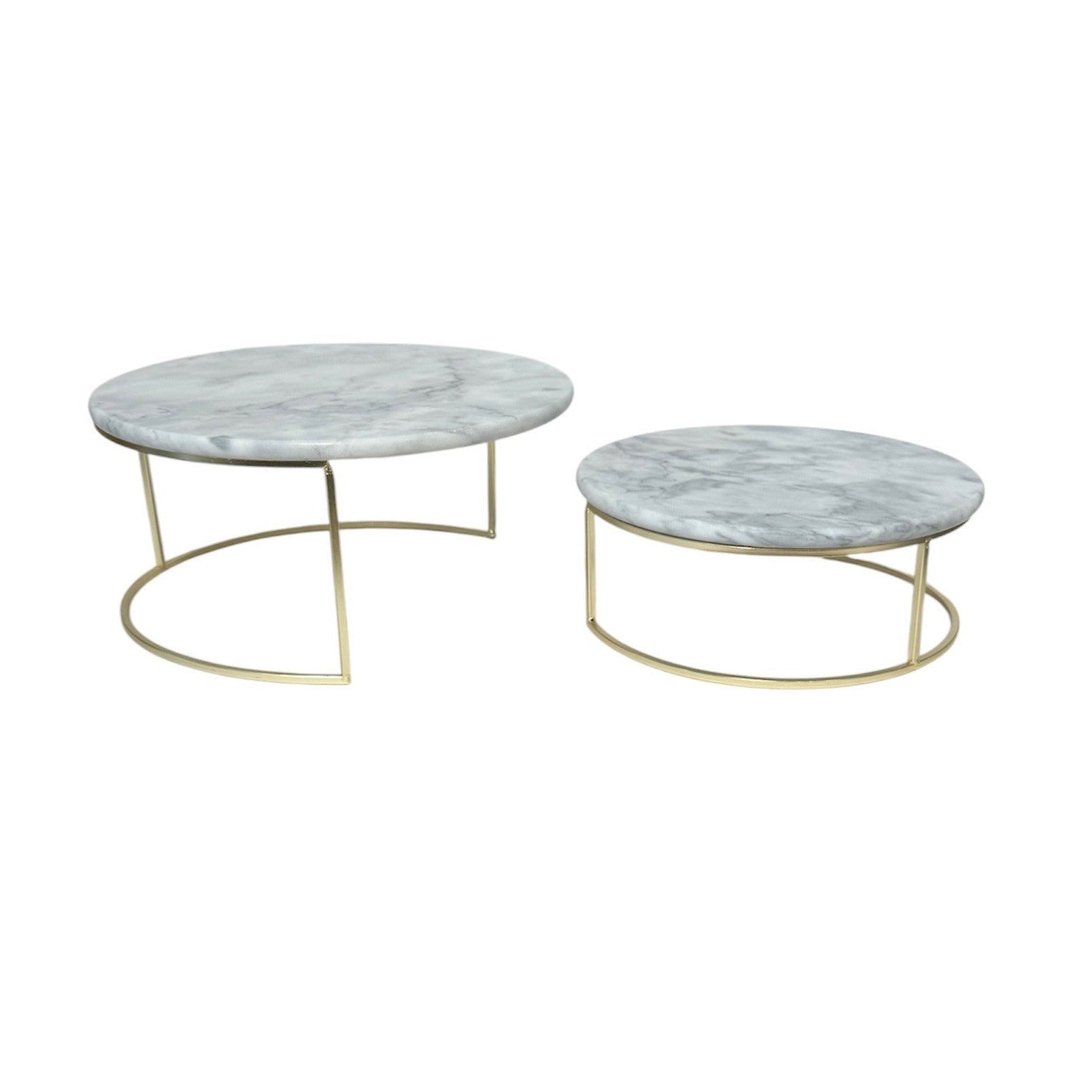 Nuvolo Marble Cake Stand Set of 2