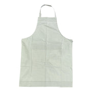 Sage Stripe Cotton Kitchen Apron