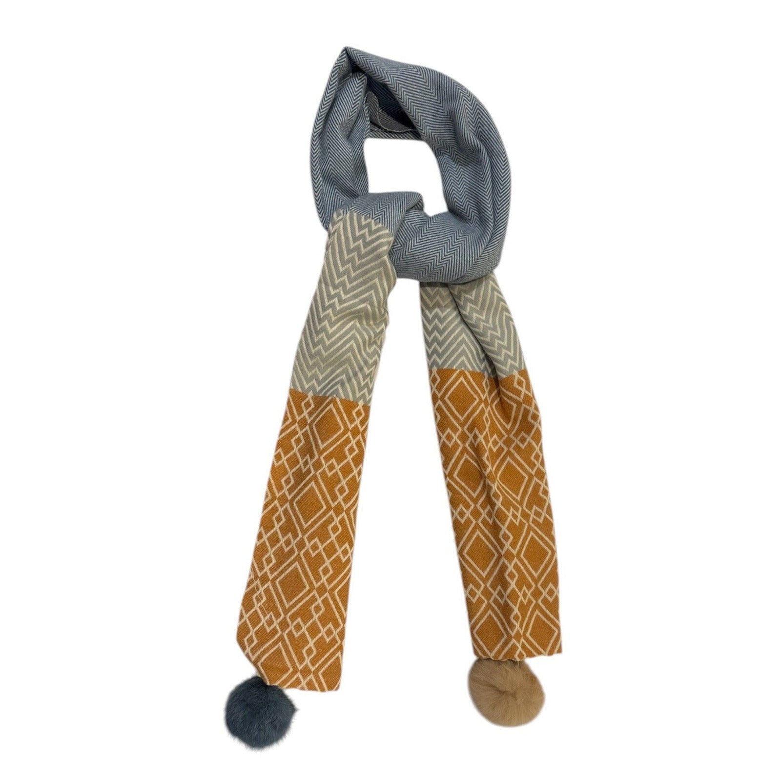 Sale Issie Geo Scarf Blue Orange
