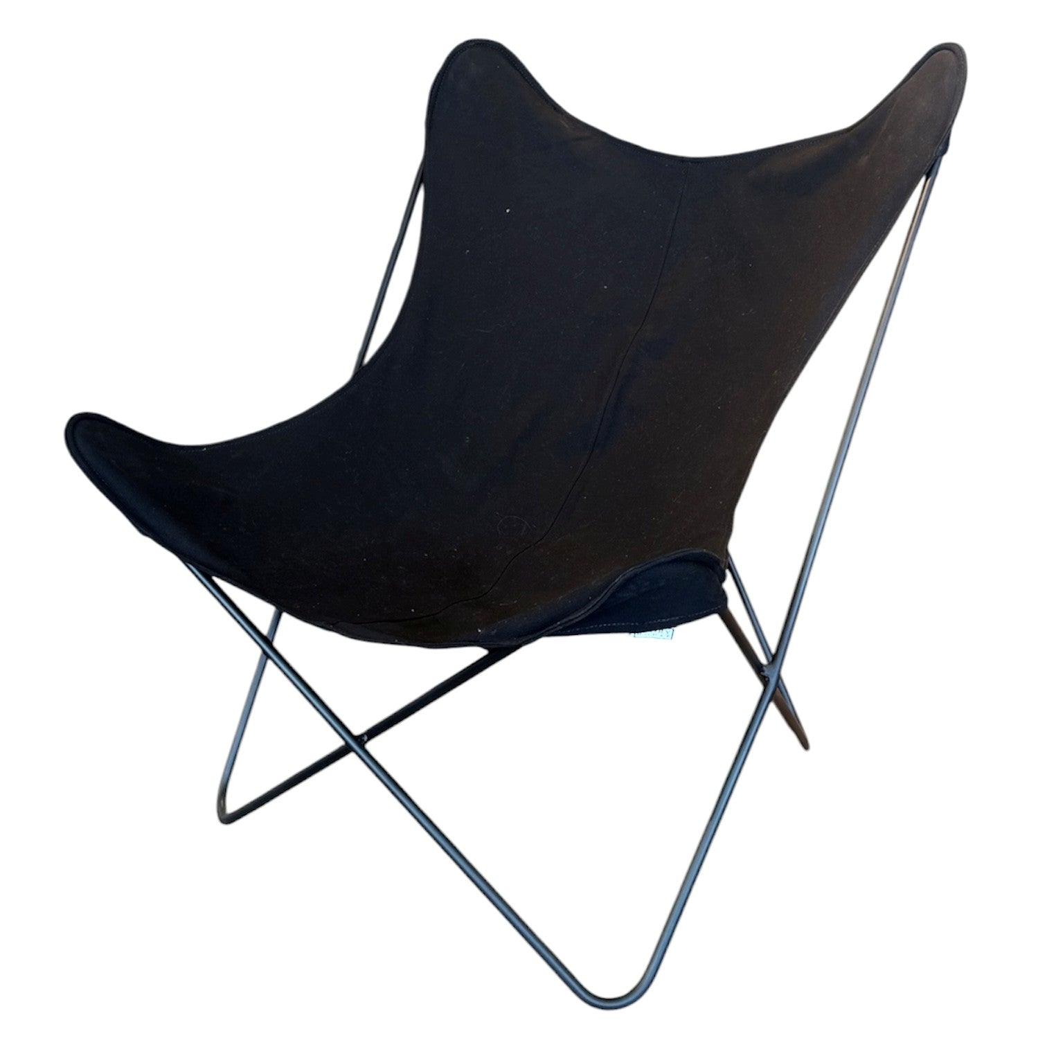 Butterfly Chair Canvas Cover Steel Frame Black