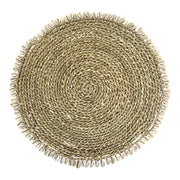 Ivory House Ali Cowrie Round Placemat Natural 35cm