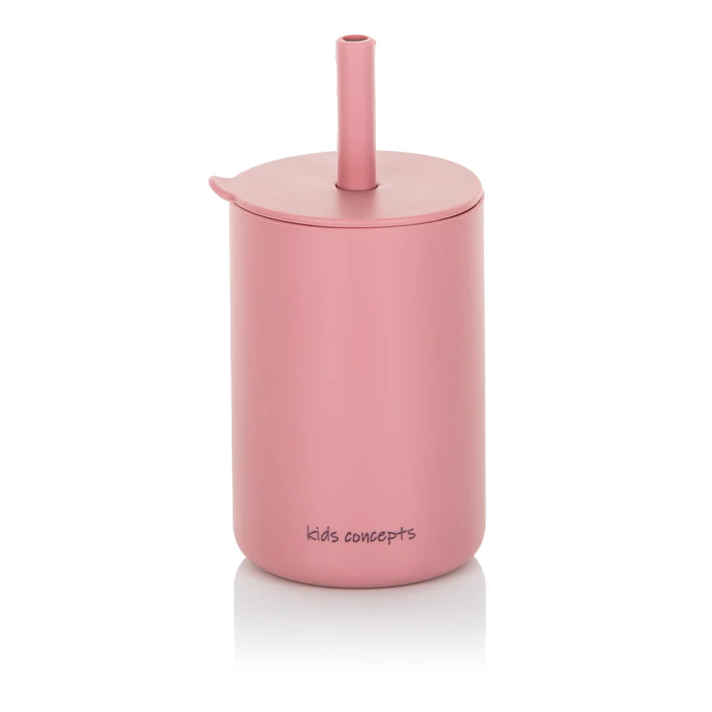 Kids Concepts Silicone Sippy Cup Powder Rose