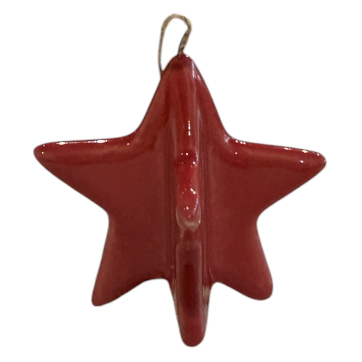 Ceramic Hanging Star - Red
