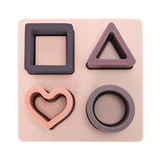 Kids Concepts Silicone Shape Puzzle Pink