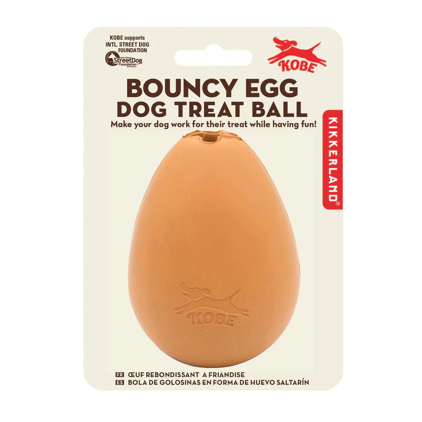 Bouncy Egg Dog Treat Ball