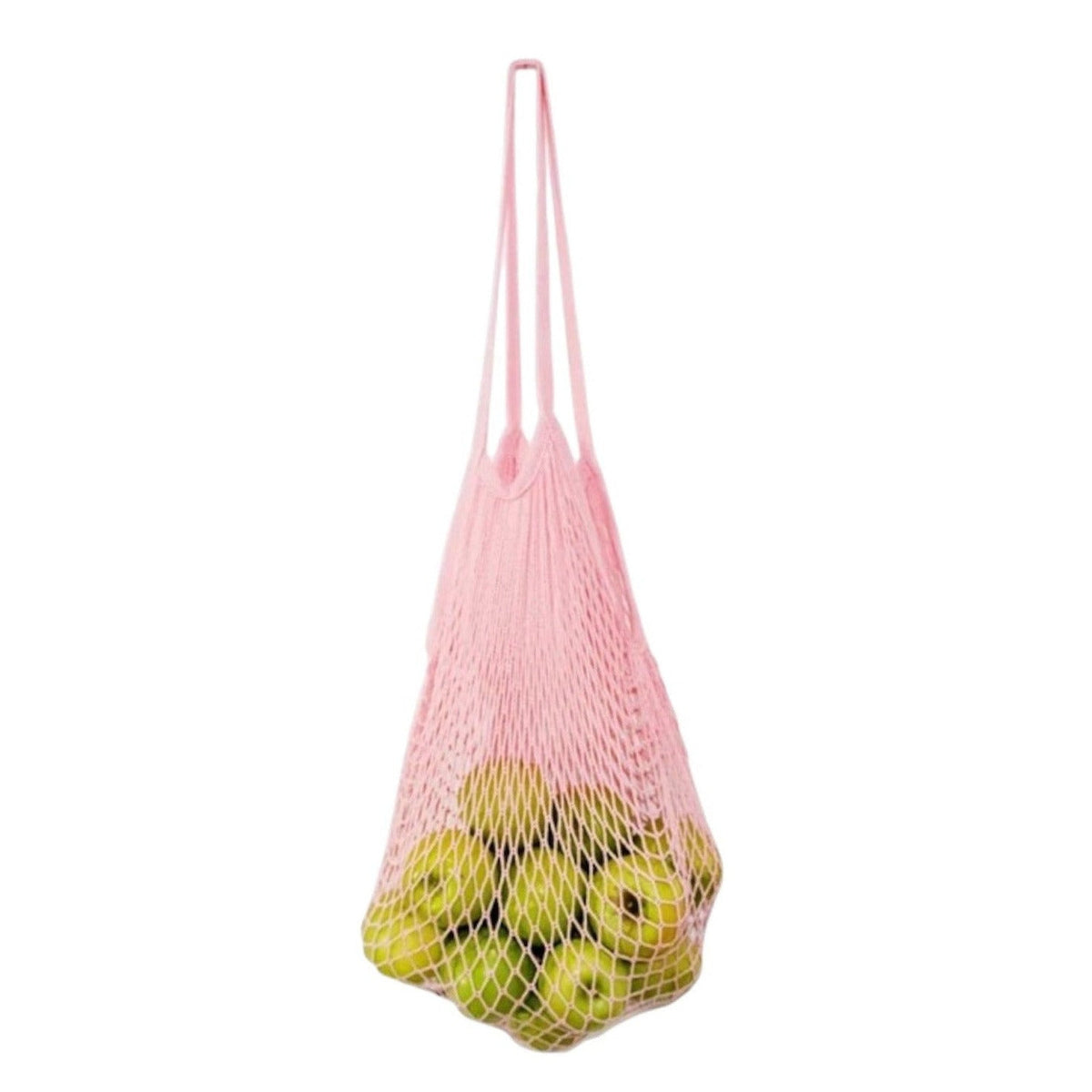 Choose 2 Reuse 100% Cotton Market String Bag - Pink