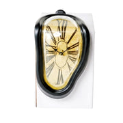 Hanging Dali Melting Clock 20cm - Black & Antique Yellow
