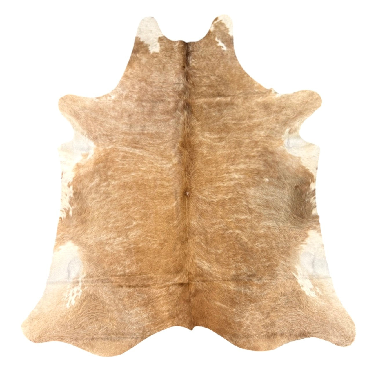 Cow Hide No.13 - Beige and White