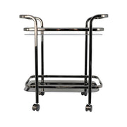 Trist Chrome and Black Bar Cart