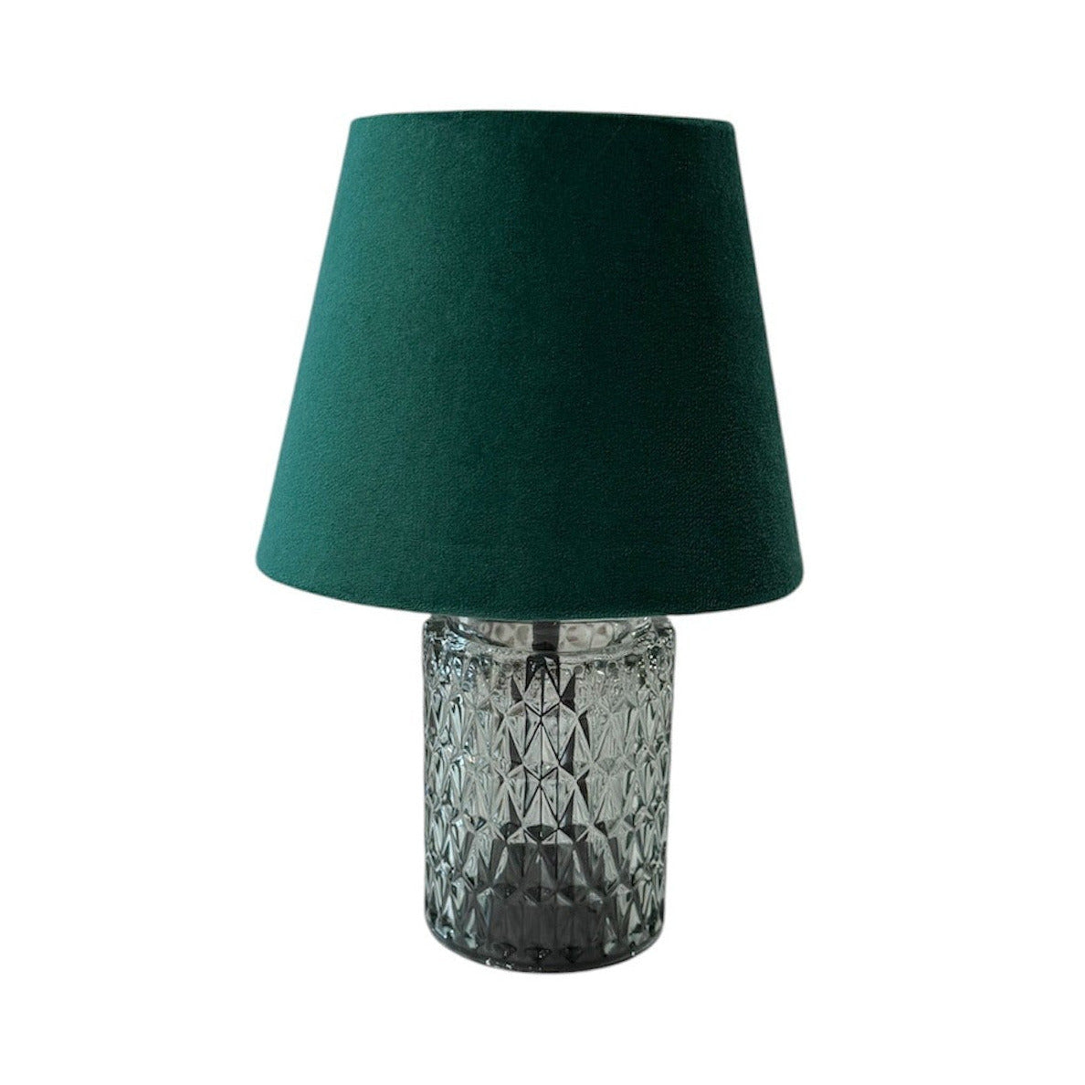 Battery Operated Lamp with Velvet Shade
