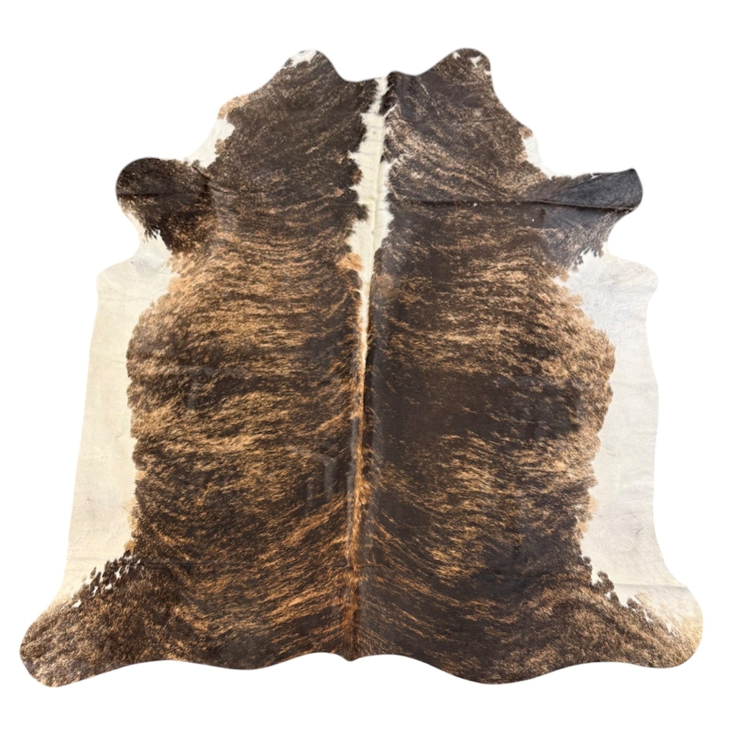 Cow Hide No.14 - Dark Brown and White