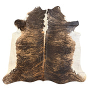 Cow Hide No.14 - Dark Brown and White
