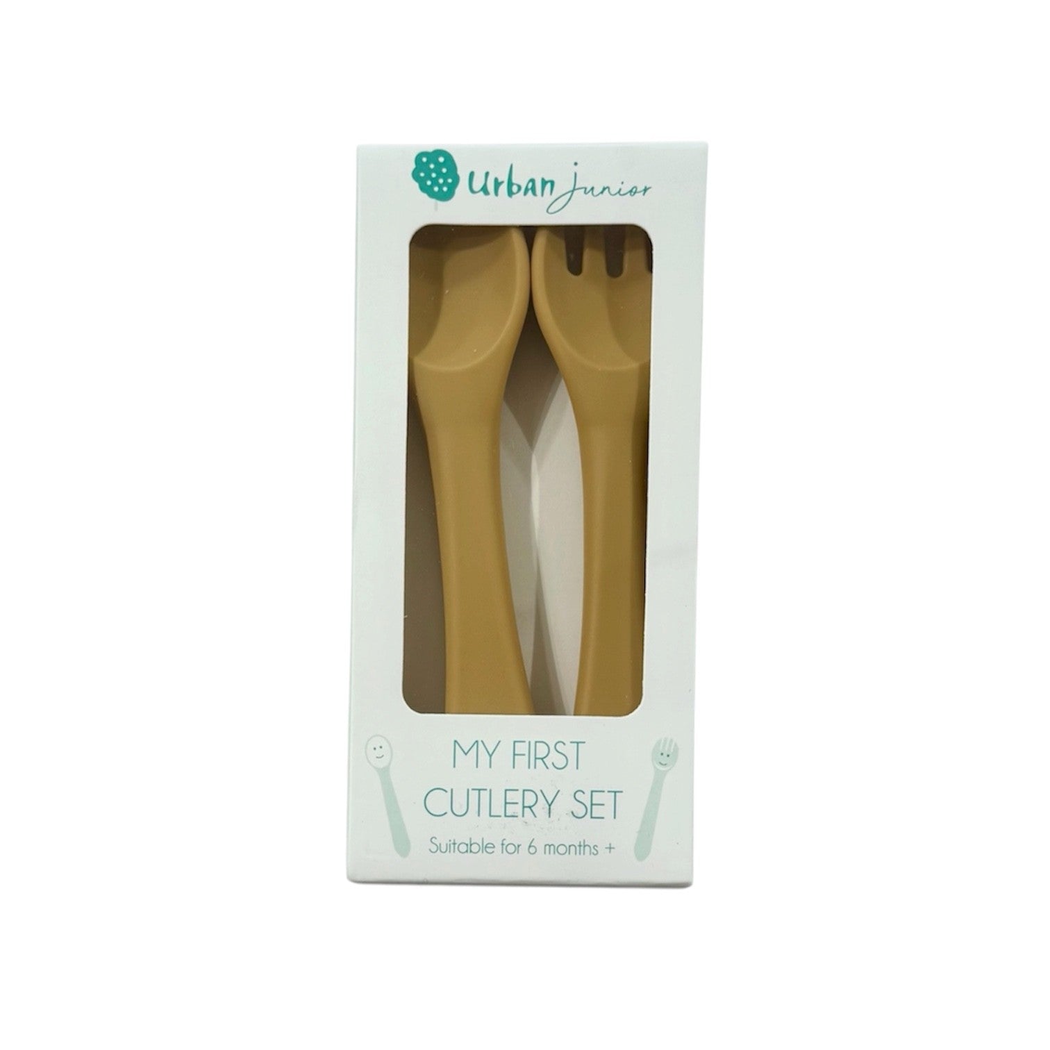 Silicone My First Cutlery 2 Piece Set Mustard Yellow