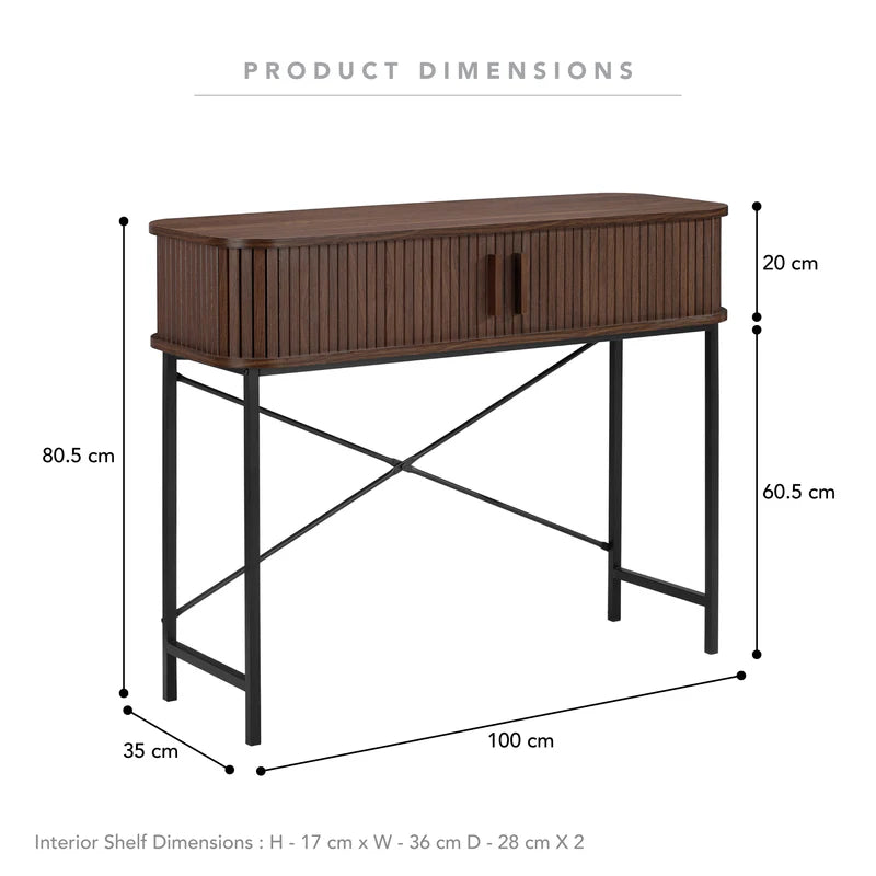 Piper Console Walnut