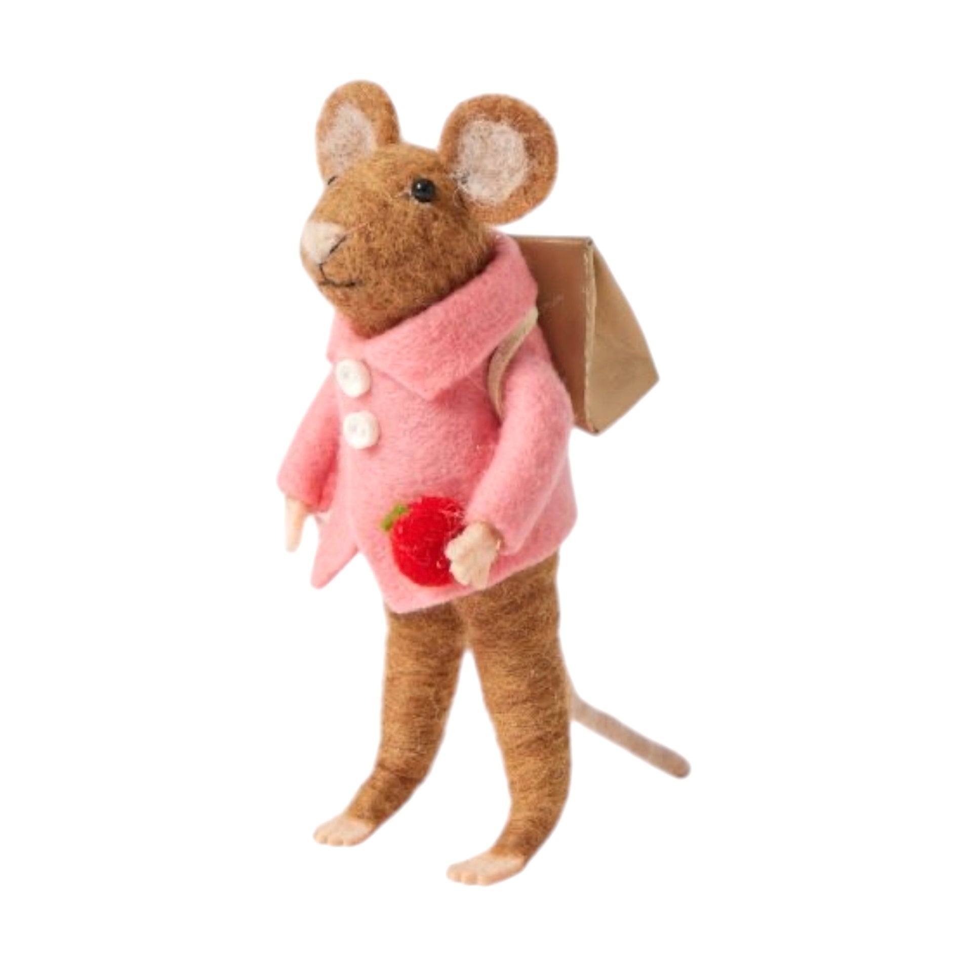 Jiggle & Giggle Wendy Wool Felt Mouse Kids Toy Figure